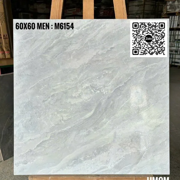 Gạch Men 60x60 Ốp Lát xám vân đá M6154