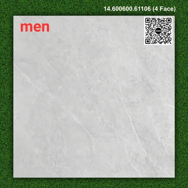 Gạch Men 60x60 Ốp Lát Giá Rẻ xám vân trắng 61106