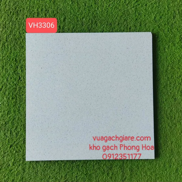 Gạch Men Lát Nền Toilet 30x30 trắng muối tiêu VH3306