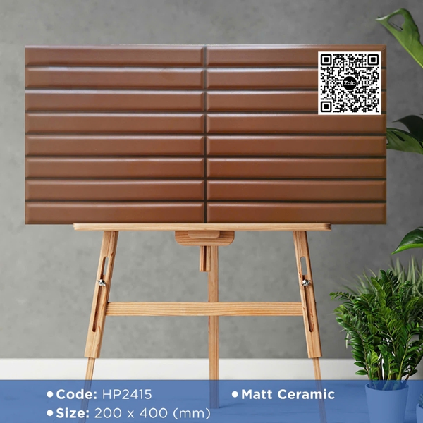 Gạch Men 20x40 Ốp Dán Trang Trí giả thẻ đỏ HP2415