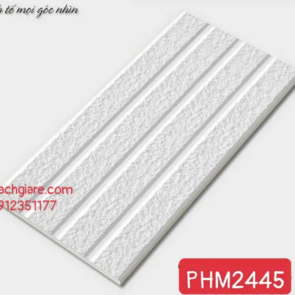 Gạch Men Mờ Trang Trí 20x40 Giá Rẻ trắng chạy chỉ M2445