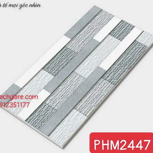 Gạch Men Mờ Trang Trí 20x40 Giá Rẻ xám đậm nhạt M2447