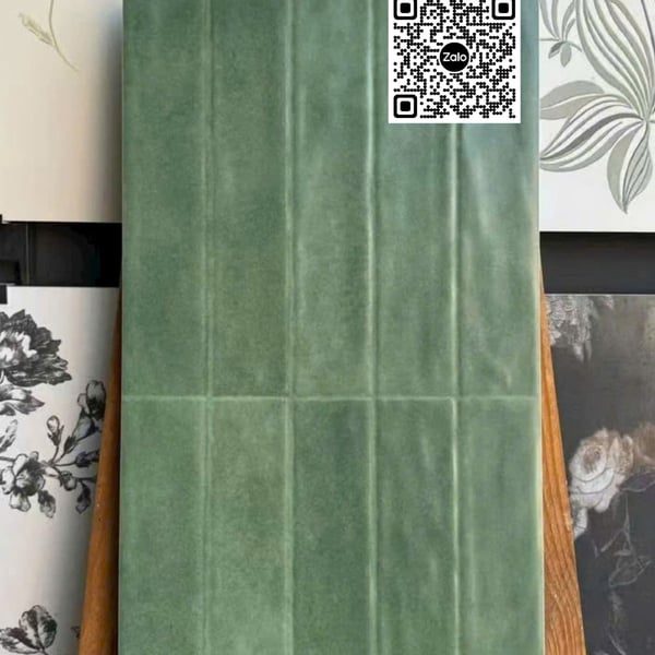Gạch Men 30x60 Ốp Dán Trang Trí giả thẻ xanh rêu YNSR105