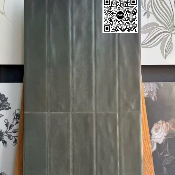 Gạch Men 30x60 Ốp Dán Trang Trí giả thẻ màu đen YNSR107