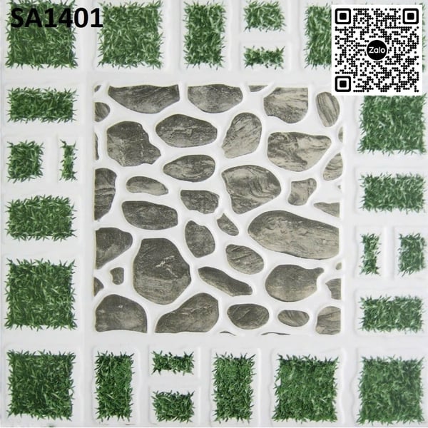 Gạch Men Mờ 40x40 Ốp Lát Giá Rẻ đá cỏ SA1401