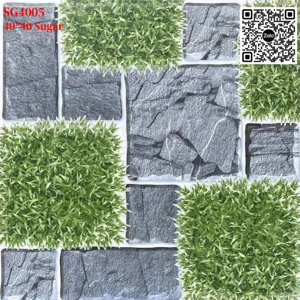 Gạch Men Mờ 40x40 Ốp Lát Sân Giá Rẻ đá cỏ SG4005