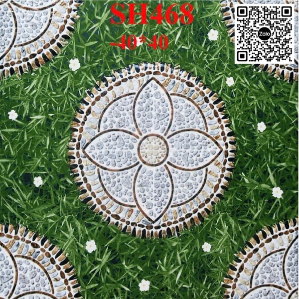 Gạch Men Mờ 40x40 Ốp Lát Giá Rẻ đá cỏ SH468