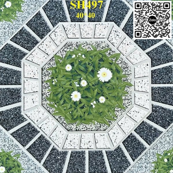 Gạch Men Mờ 40x40 Ốp Lát Giá Rẻ đá cỏ SH497