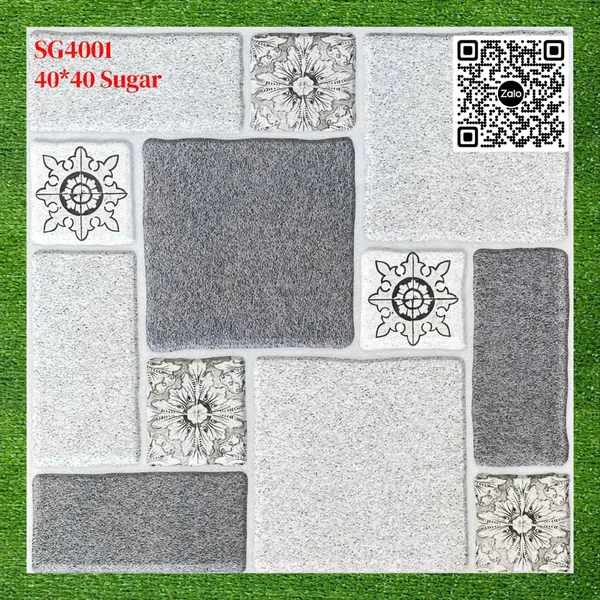 Gạch Men Mờ 40x40 Ốp Lát Sân Giá Rẻ đá ghép SG4001