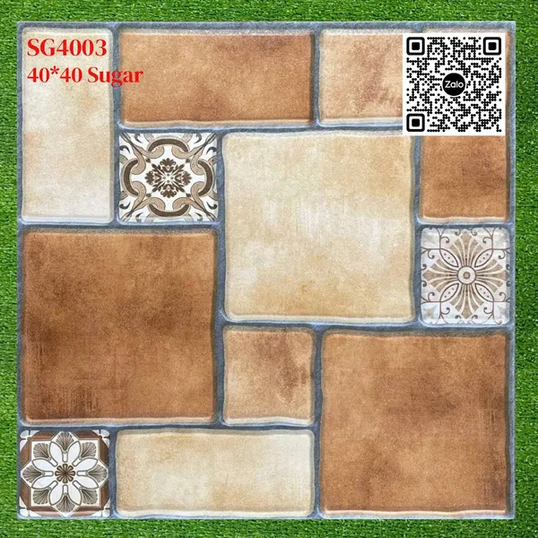 Gạch Men Mờ 40x40 Ốp Lát Sân Giá Rẻ đá ghép SG4003