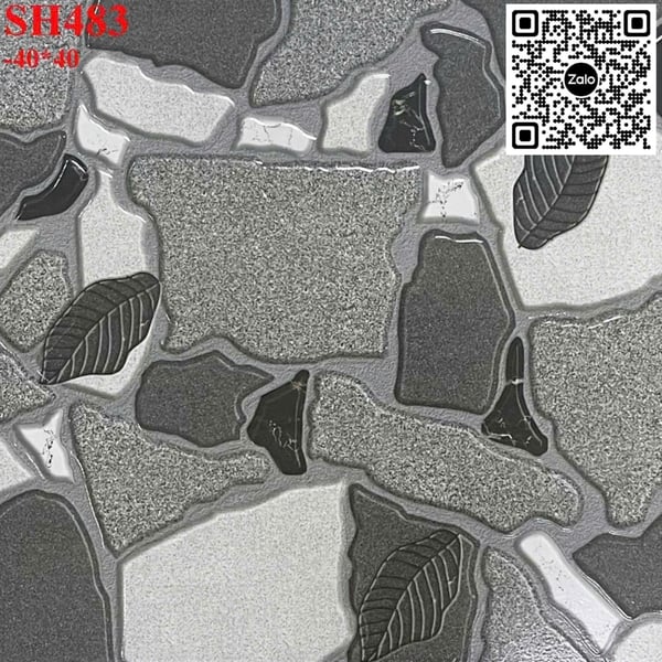 Gạch Men Mờ 40x40 Ốp Lát Giá Rẻ đá ghép SH483