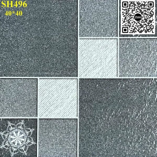 Gạch Men Mờ 40x40 Ốp Lát Giá Rẻ đá ghép SH496