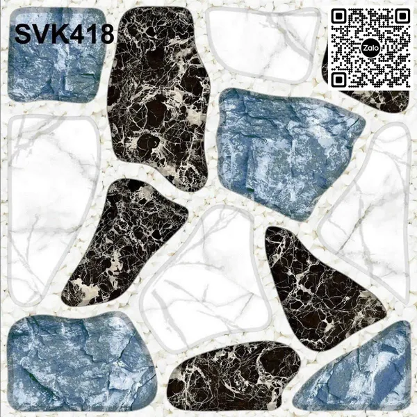 Gạch Men Mờ 40x40 Ốp Lát Sân Giá Rẻ đá sỏi SVK418