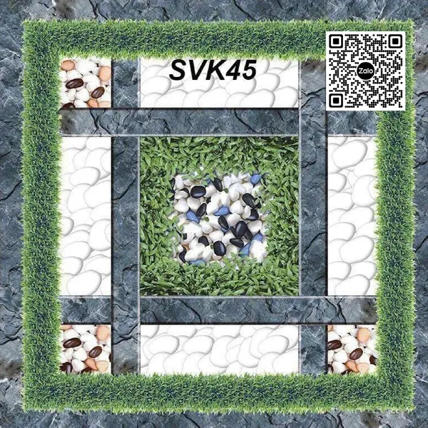 Gạch Men Mờ 40x40 Ốp Lát Sân Giá Rẻ sỏi cỏ SVK45