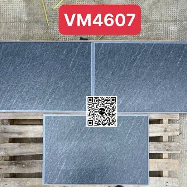 Gạch Men Mờ 40x60 Ốp Lát Giá Rẻ xám vân đá VM4607