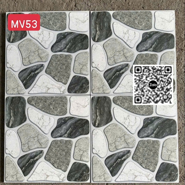 Gạch Men 50x50 Ốp Lát Sân Vườn Giá Rẻ đá sỏi MV53