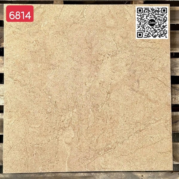 Gạch Men Mờ 60x60 Ốp Lát Giá Rẻ vàng vân đá 6814