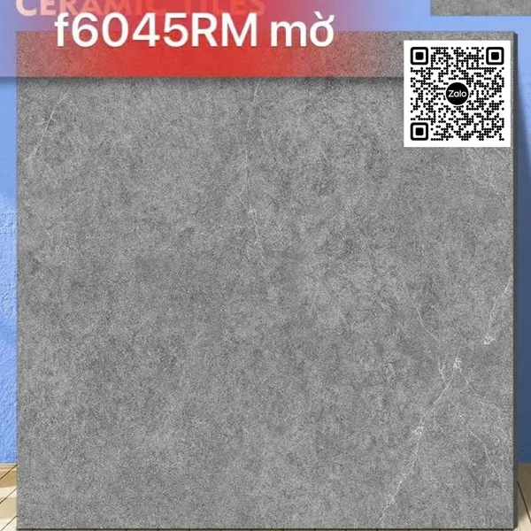 Gạch Men Mờ 60x60 Ốp Lát Giá Rẻ xám xi măng F6045RM
