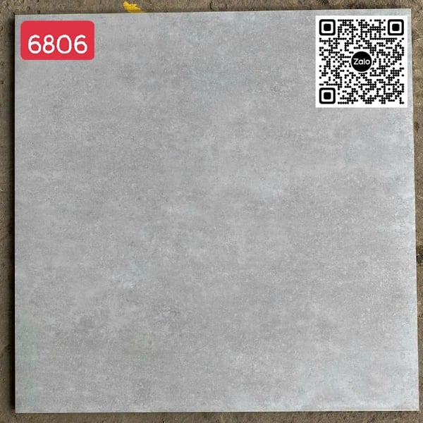 Gạch Men Mờ 60x60 Ốp Lát Giá Rẻ xám xi măng 6806