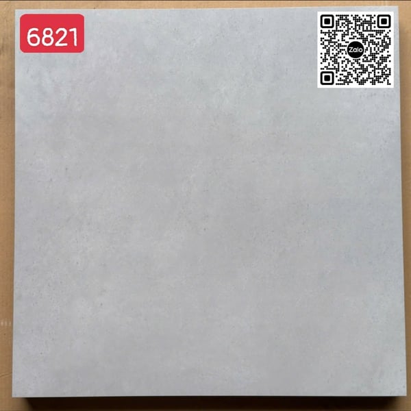 Gạch Men Mờ 60x60 Ốp Lát Giá Rẻ xám xi măng 6821