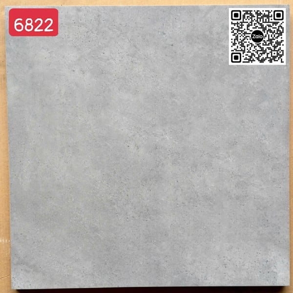 Gạch Men Mờ 60x60 Ốp Lát Giá Rẻ xám xi măng 6822