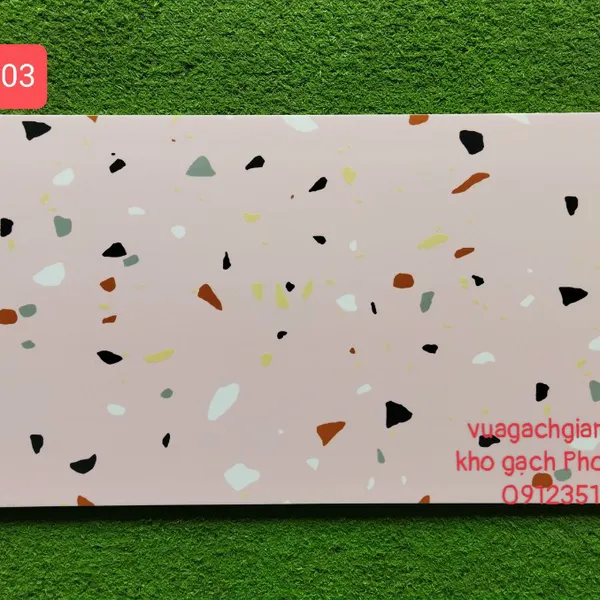 Gạch Men Mờ Ốp Lát 30x60 Cao Cấp Trung Quốc màu hồng terazzo vân nhỏ PH6503