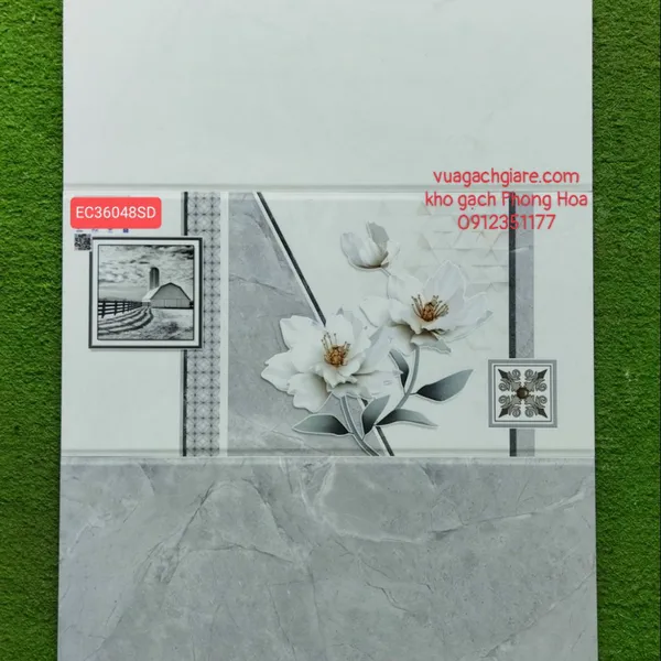 Gạch Men Ốp Tường 30x60 Ý MỸ xám vân đá EC36048S
