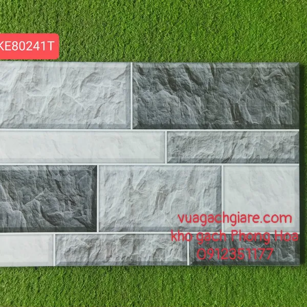 Gạch Men Trang Trí 30x45 Kim Phong giả đá KE80241T