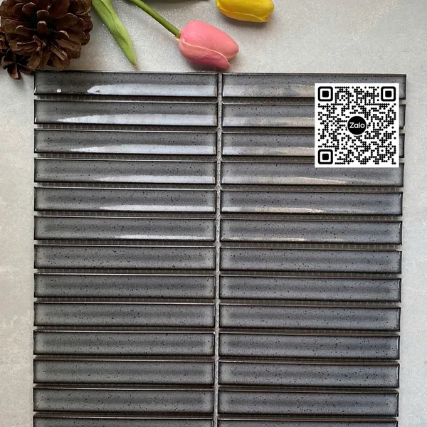 Gạch Mosaic Que Đũa 284x296 Ốp Dán Trang Trí màu xám