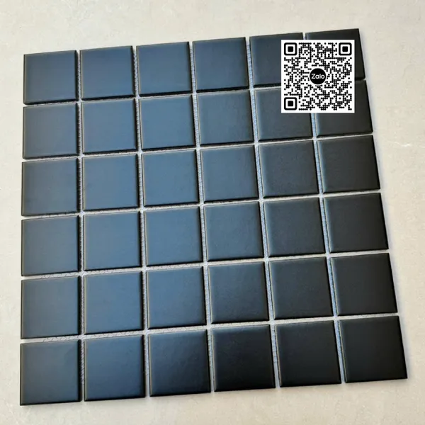 Gạch Mosaic 30x30 Ốp Dán Trang Trí màu đen MHG4808M