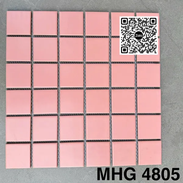 Gạch Mosaic 30x30 Ốp Dán Trang Trí màu hồng MHG4805