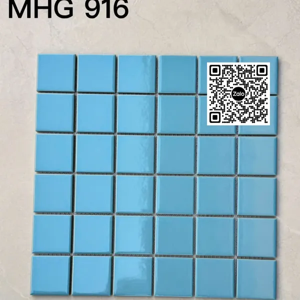 Gạch Mosaic 30x30 Ốp Dán Trang Trí xanh dương MHG916