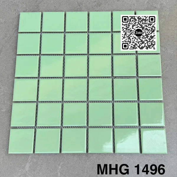 Gạch Mosaic 30x30 Ốp Dán Trang Trí xanh ngọc MHG1496