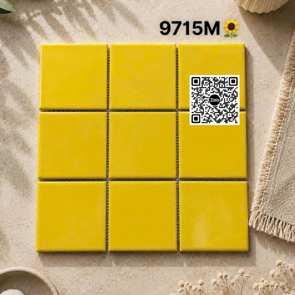 Gạch Mosaic 30x30 Ốp Dán Trang Trí màu vàng 9715M