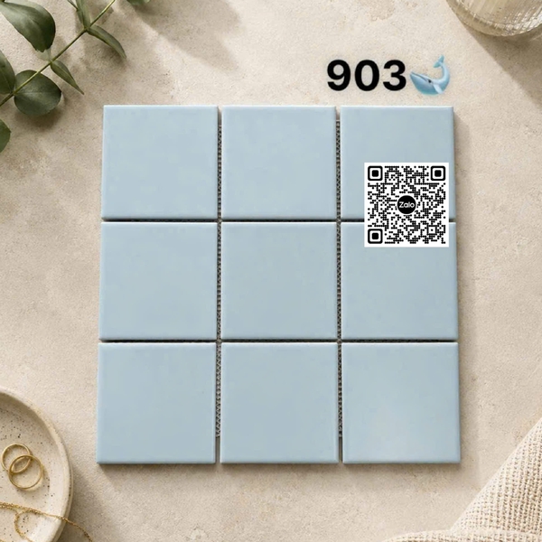 Gạch Mosaic 30x30 Ốp Dán Trang Trí màu xanh dương 903