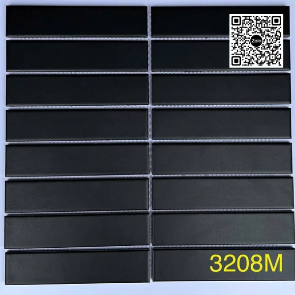 Gạch Mosaic Ốp Dán Trang Trí thanh que đen 2208M - 3208M