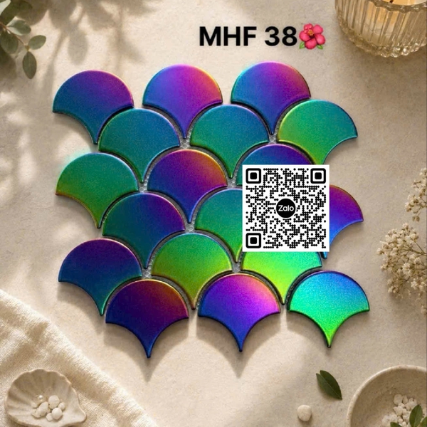 Gạch Mosaic 30x30 Ốp Dán Trang Trí cầu vồng MHF38