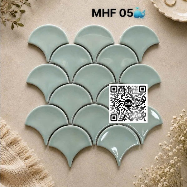 Gạch Mosaic 30x30 Ốp Dán Trang Trí màu xám MHF05