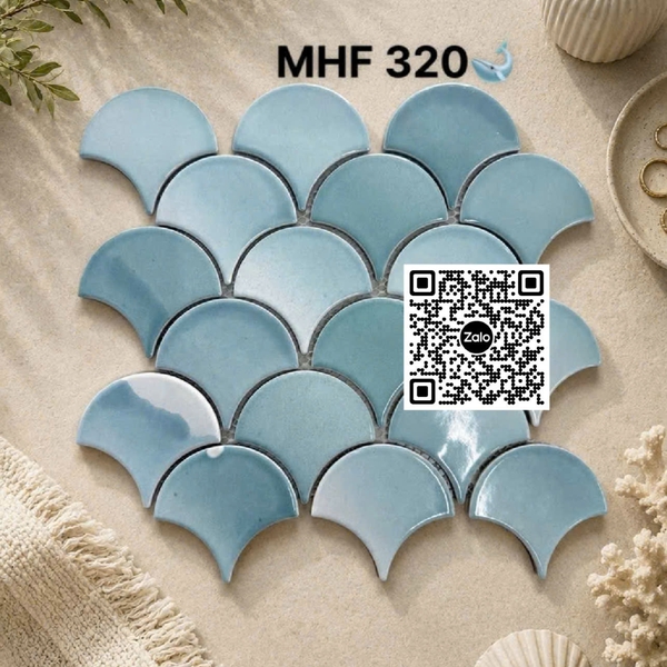 Gạch Mosaic 30x30 Ốp Dán Trang Trí màu xám MHF320