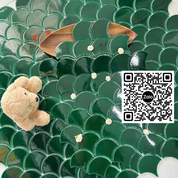 Gạch Mosaic 30x30 Ốp Dán Trang Trí màu xanh lá MHF26