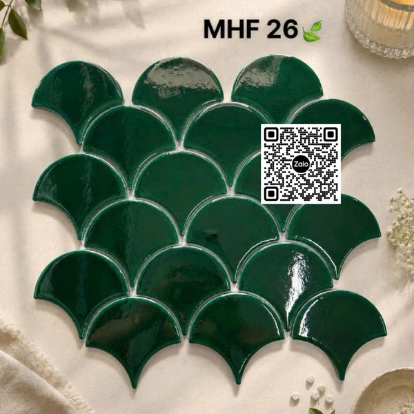 Gạch Mosaic 30x30 Ốp Dán Trang Trí màu xanh lá MHF26