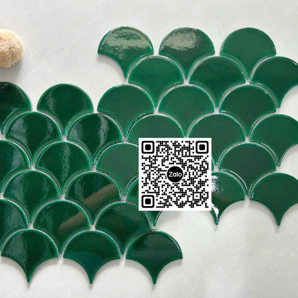 Gạch Mosaic 30x30 Ốp Dán Trang Trí màu xanh lá MHF26