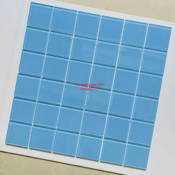 Gạch Mosaic Thuỷ Tinh Giá Rẻ xanh dương