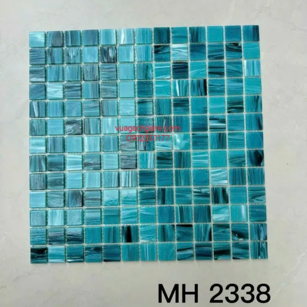 Gạch Mosaic Thuỷ Tinh Giá Rẻ vàng xanh đen
