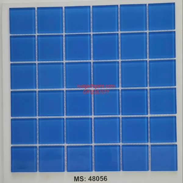 Gạch Mosaic Thuỷ Tinh Giá Rẻ xanh navy 48056
