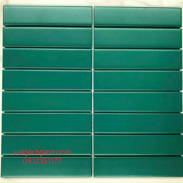 Gạch Mosaic Que Đũa Trang Trí màu xanh lá đậm