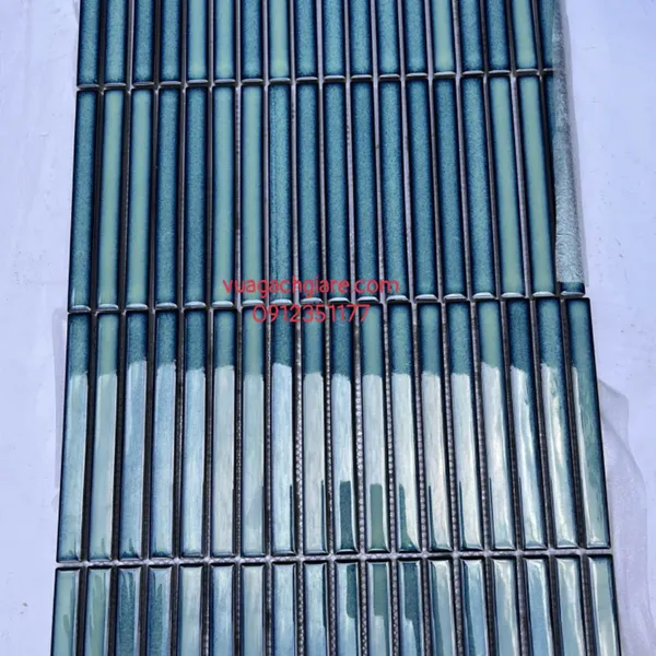 Gạch Mosaic Que Đũa Nhỏ Trang Trí màu xanh coban MHT077
