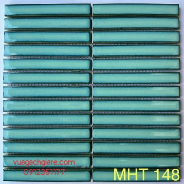 Gạch Mosaic Que Đũa Nhỏ Trang Trí màu xanh dương MHT148
