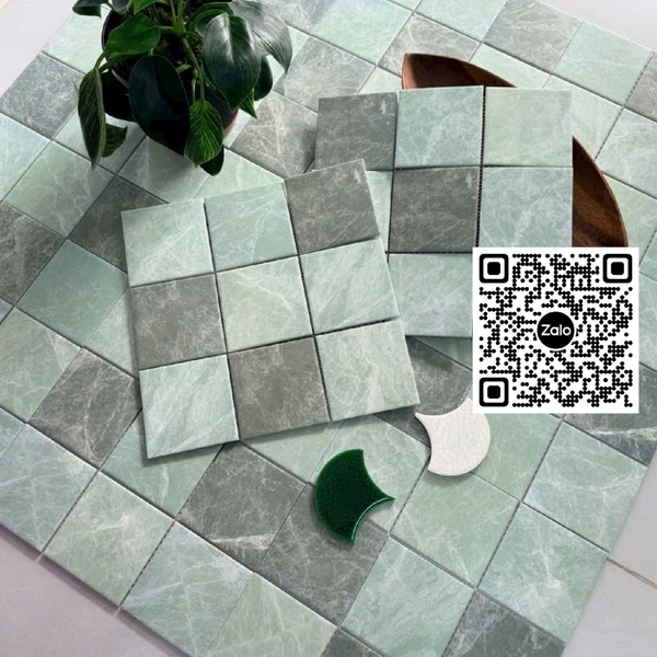 Gạch Mosaic 30x30 Ốp Dán Trang Trí màu xám 97M22G
