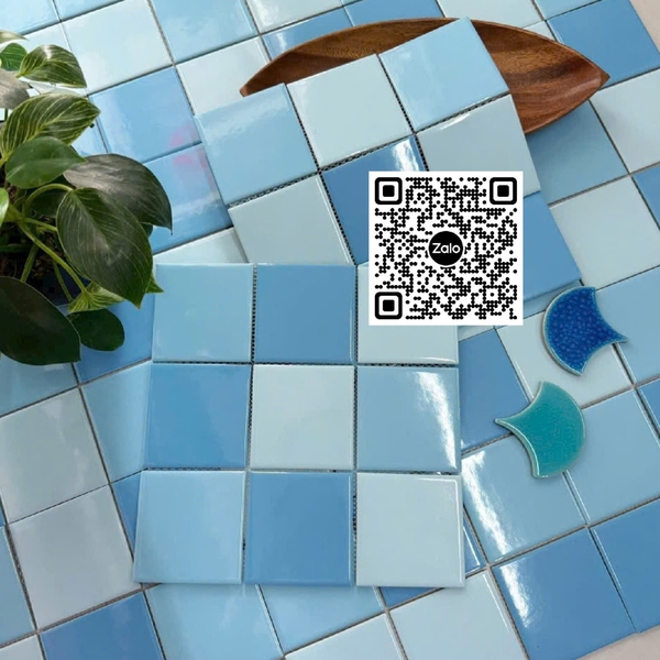 Gạch Mosaic 30x30 Ốp Dán Trang Trí xanh dương 97B01